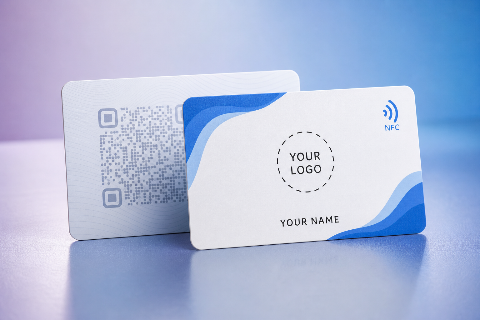 Smart Business Card example — front and back NFC card design