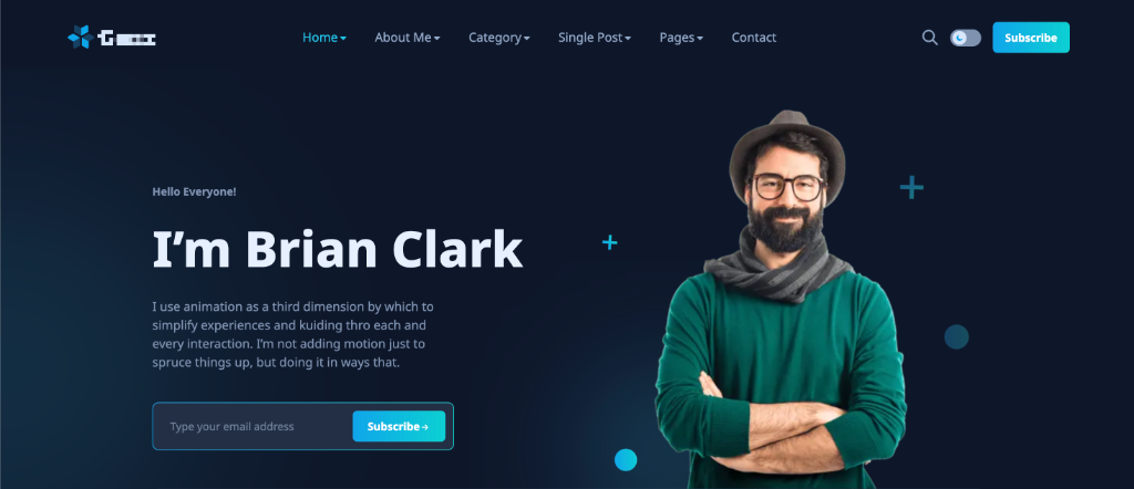 Brian Clark - Personal Blog & Magazine Theme